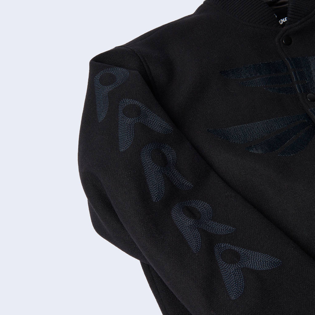 Not Movie Quality Varsity Jacket Black