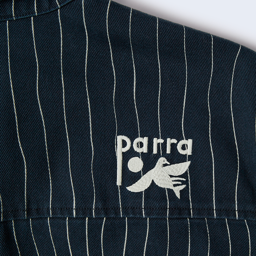 Meandering Lines Shirt Navy Blue