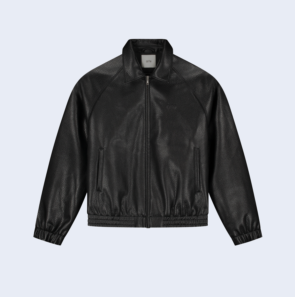 Basic Leather Jacket Black