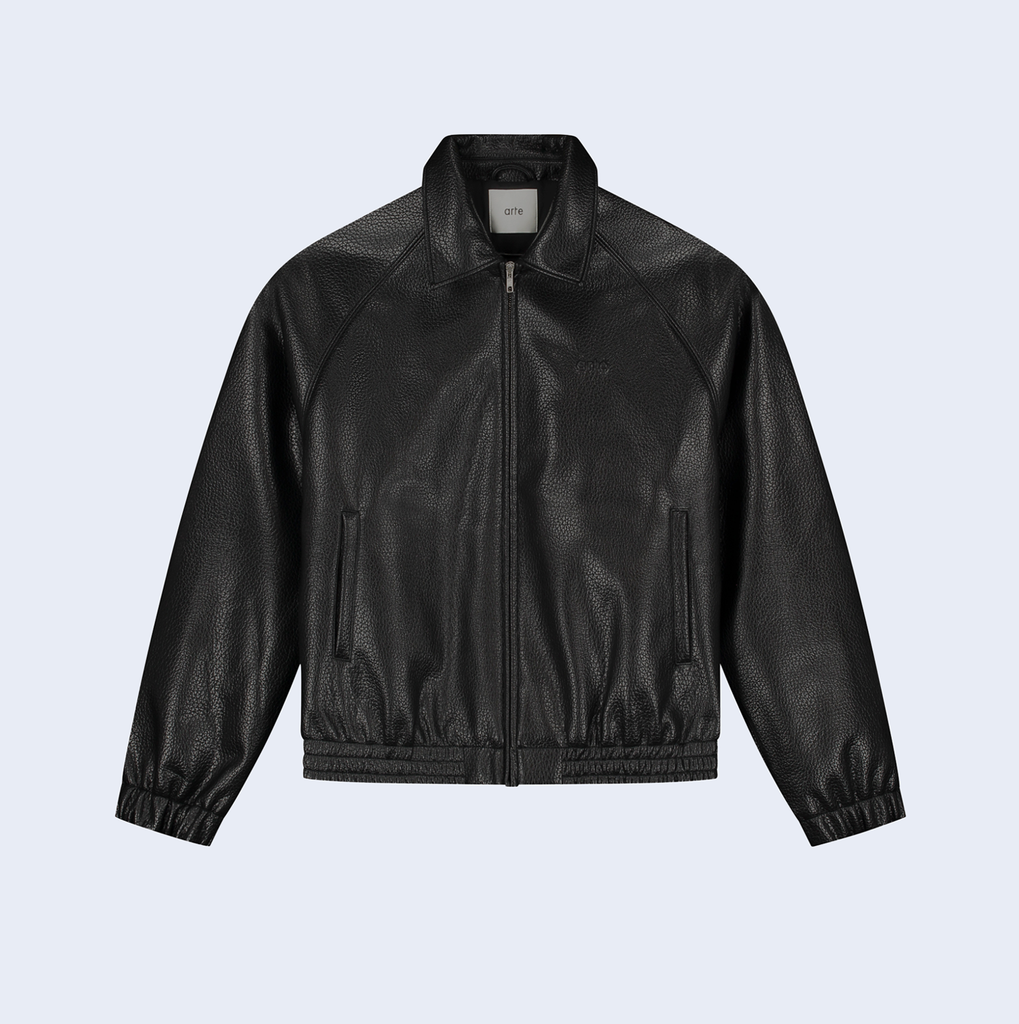 Basic Leather Jacket Black
