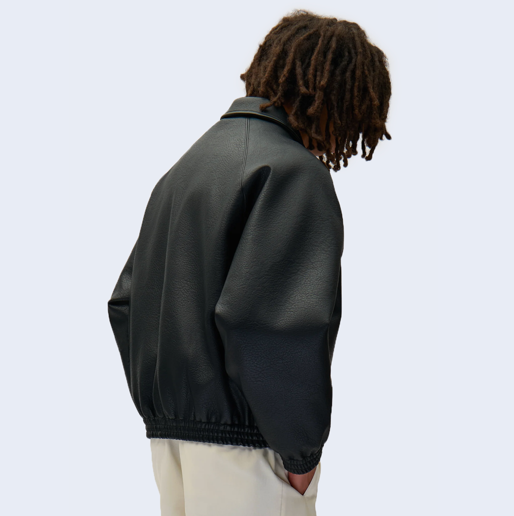 Basic Leather Jacket Black