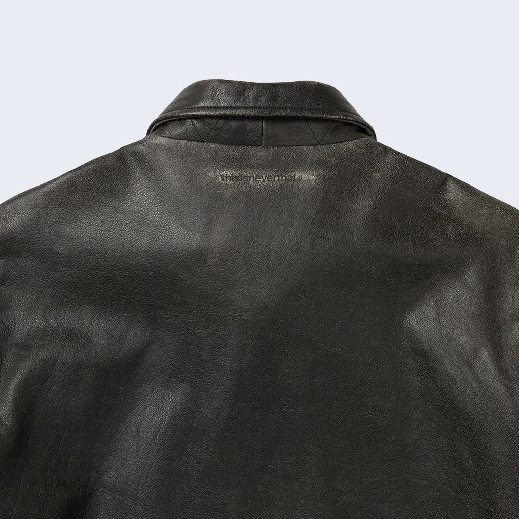Flight Leather Jacket Black
