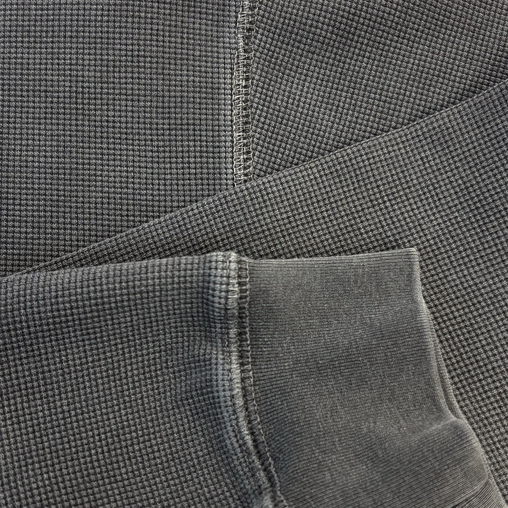 Waffle L/S Tee Charcoal