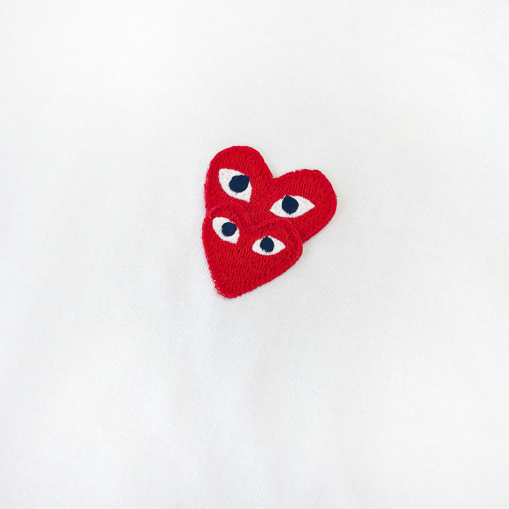 Double Emblem Heart White