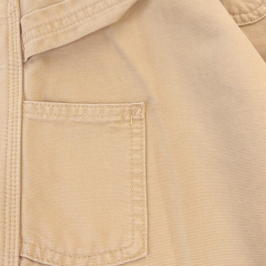 Double Knee Short Dusty H Brown Stone Canvas