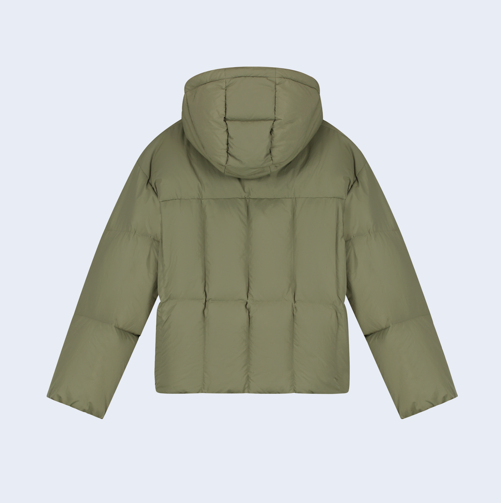 Special Cuts Puffer Jacket Green