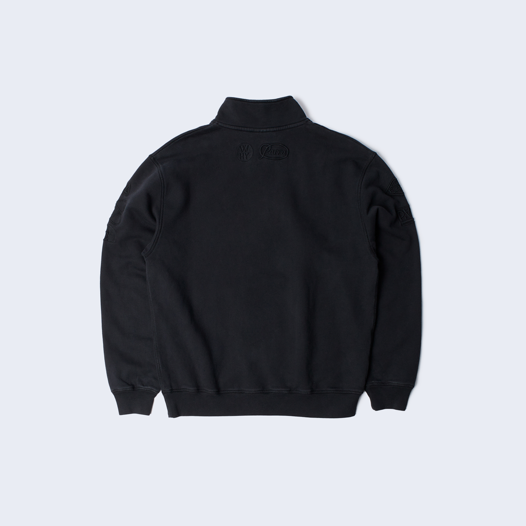 Media Training Quarter Zip Pullover Black