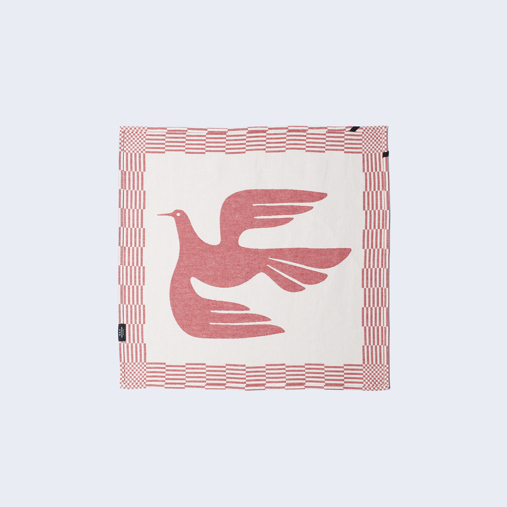 Infinite Kitchen Bird Towel Set Red