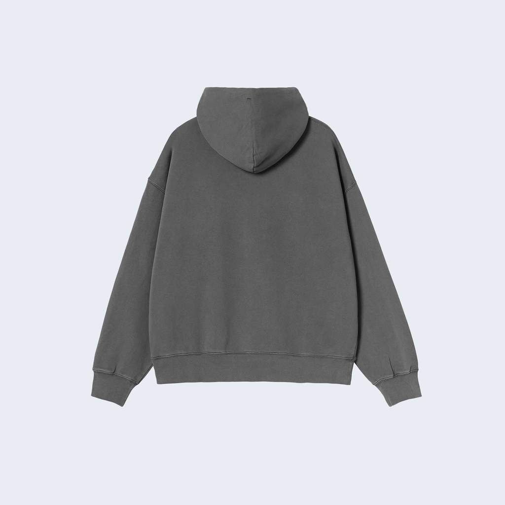 Hooded Benton Sweatshirt Graphite Garment dyed