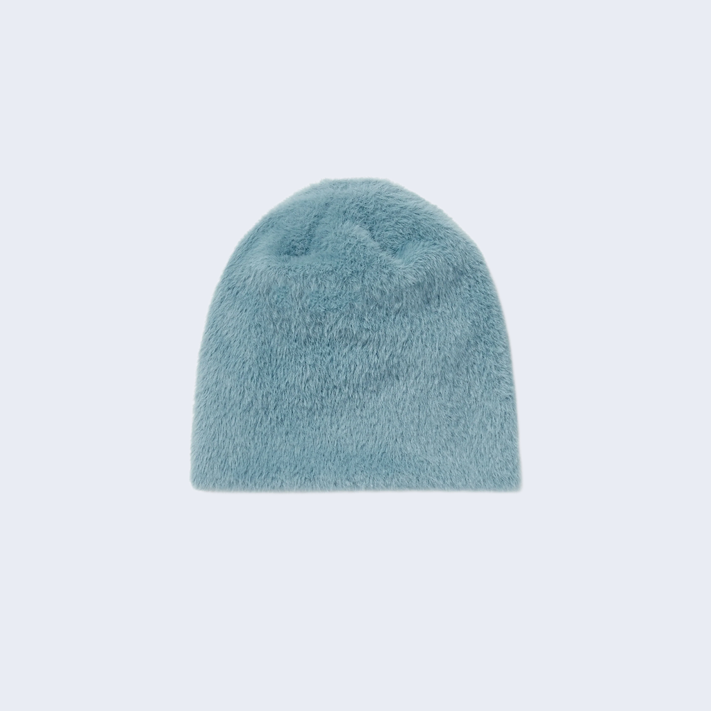 Shaggy No Cuff Beanie Light Blue