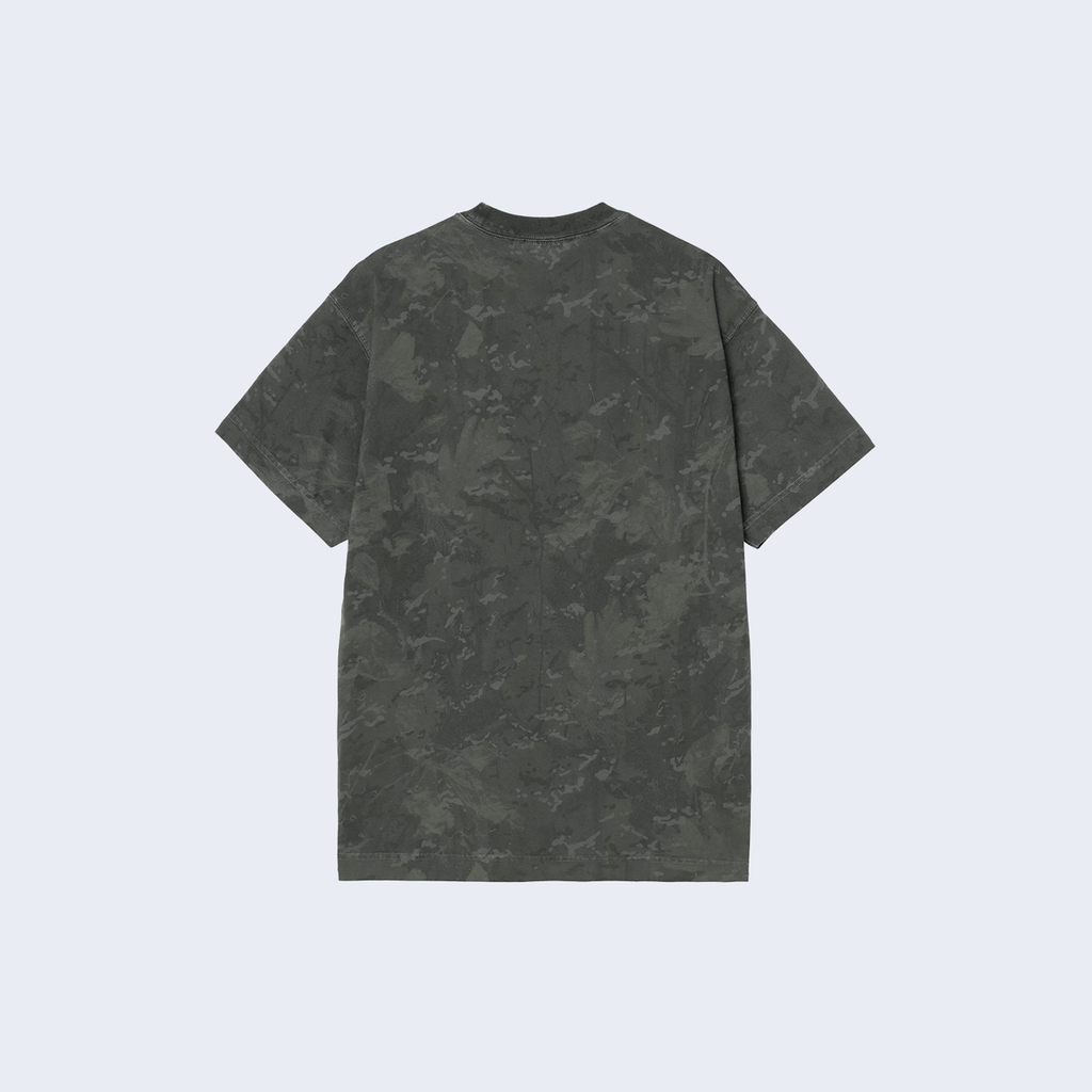 S/S Camo Combi T-Shirt Green / Graphite