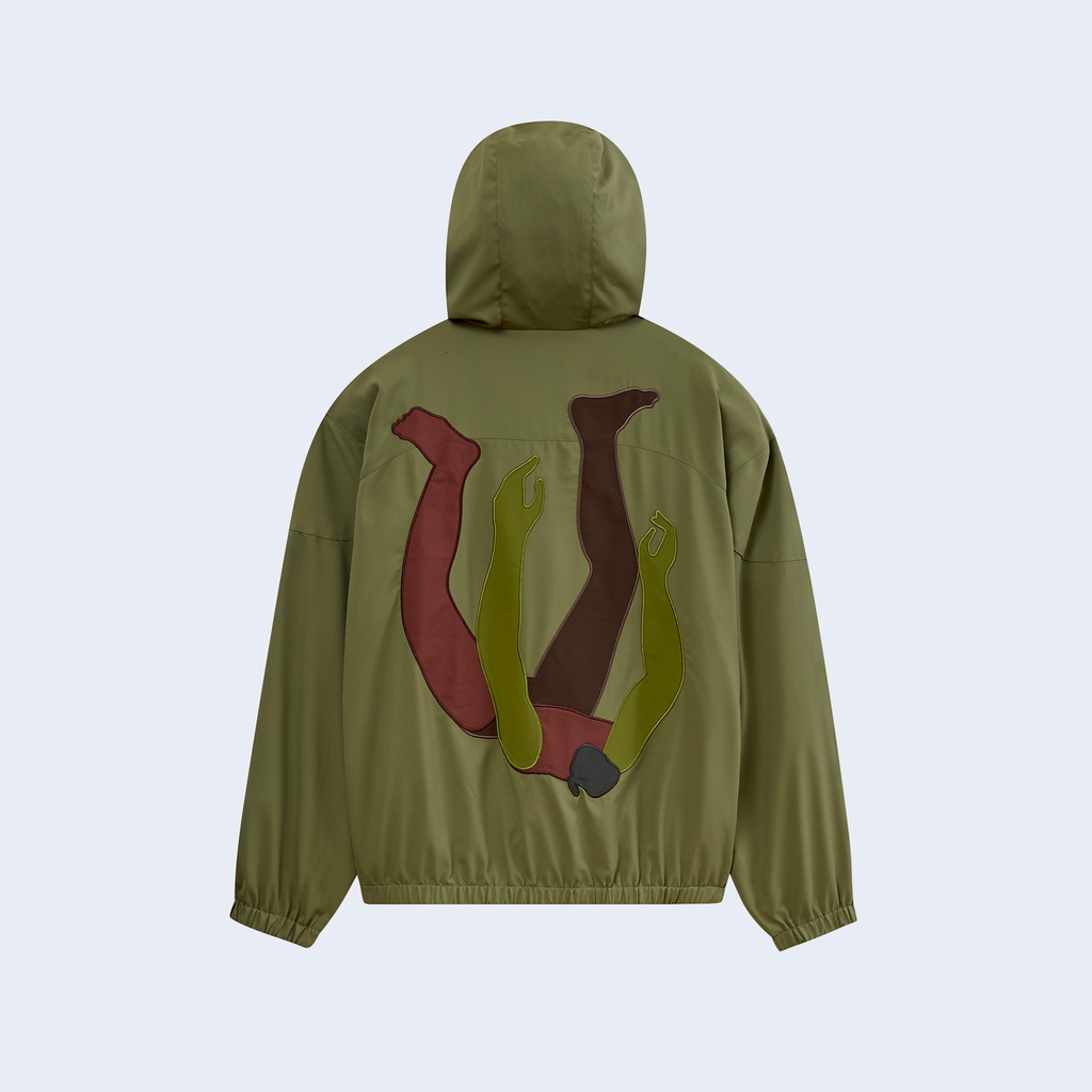 Falling Guy Insulated Windbreaker / Green