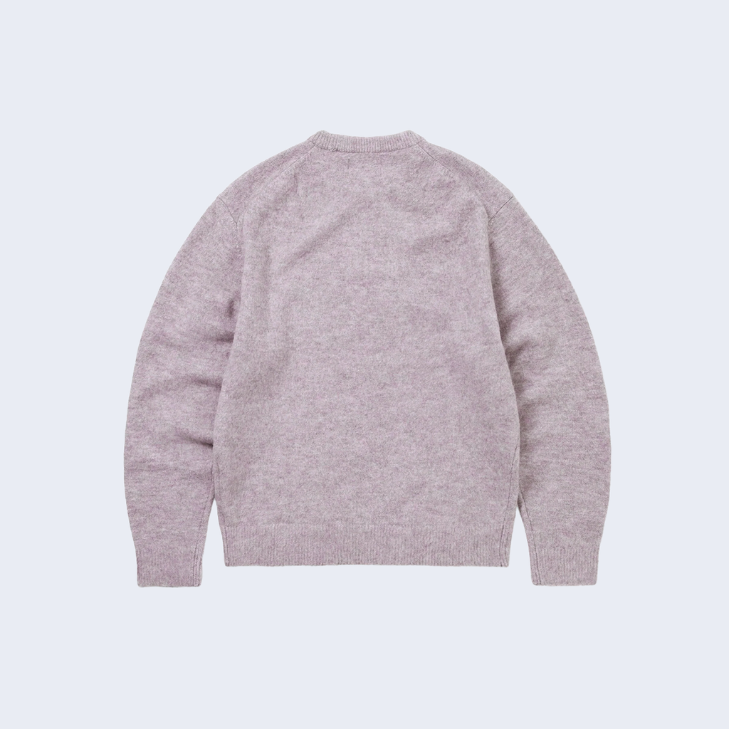 Heart Logo Knit Sweater Lavender