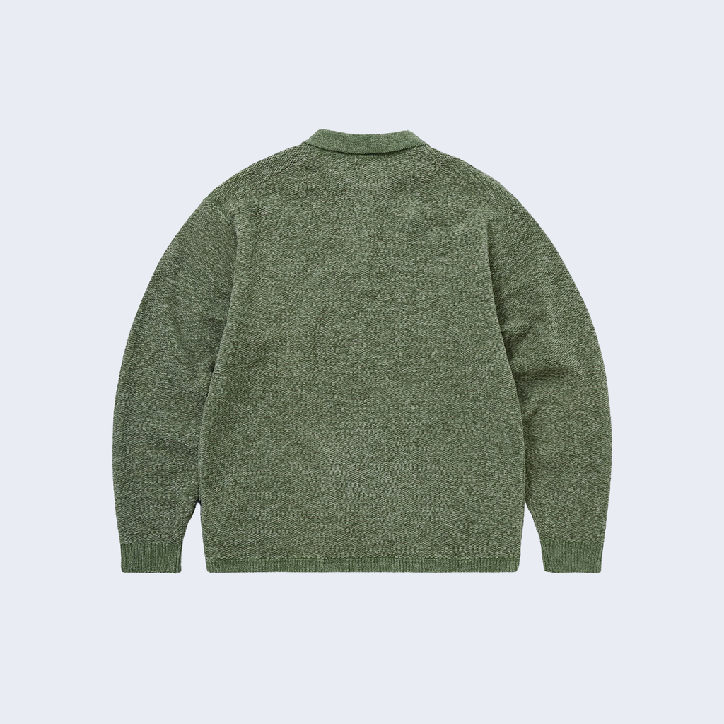 Velvet Knit Polo Green