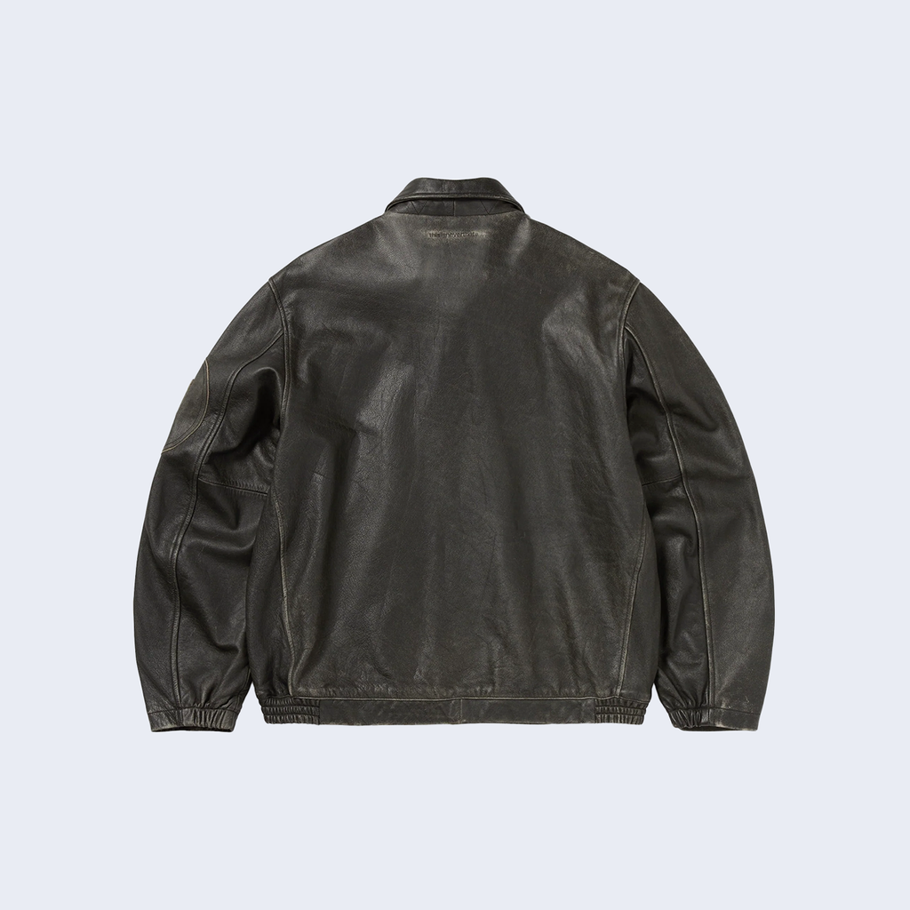 Flight Leather Jacket Black