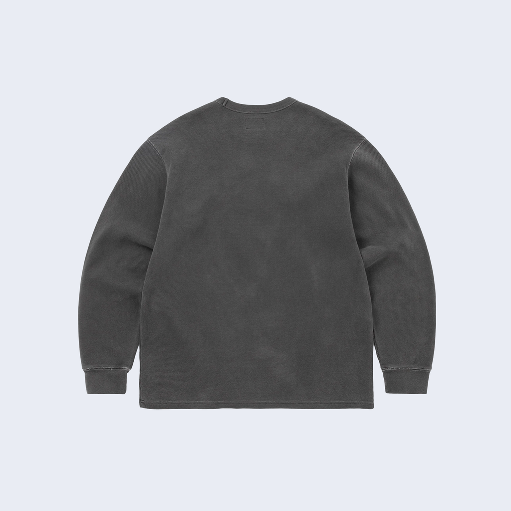 Waffle L/S Tee Charcoal