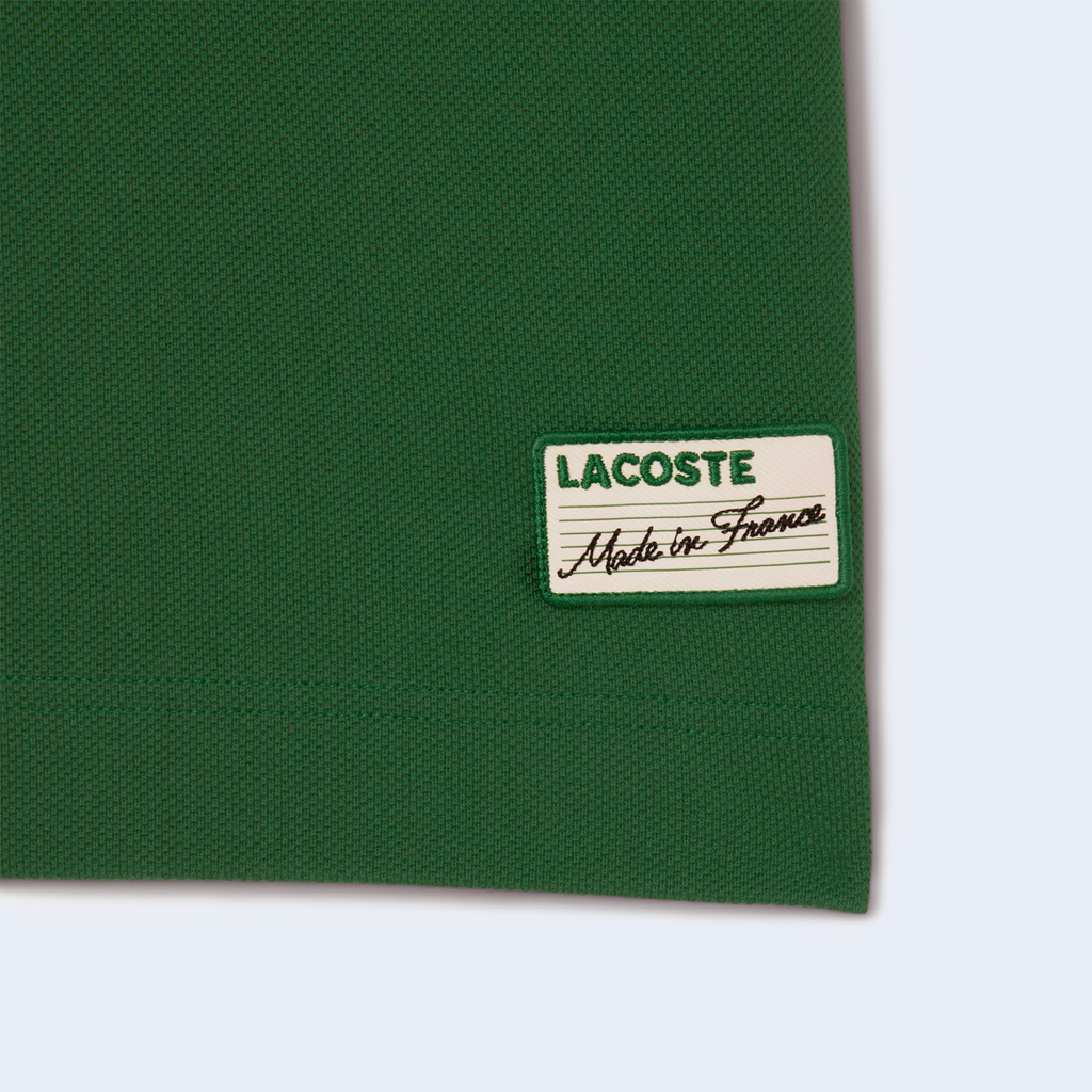 Polo Made In France Striped Collar Green