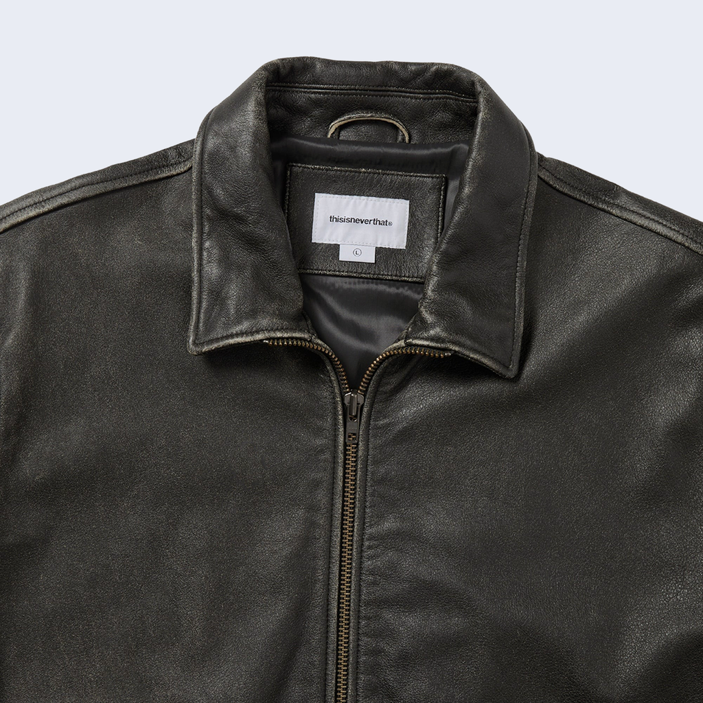 Flight Leather Jacket Black