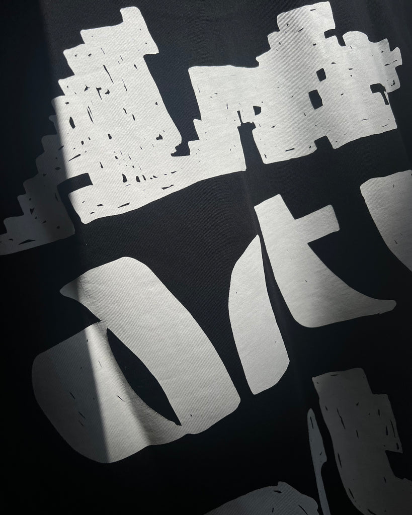Multi Arte Print T-Shirt Black