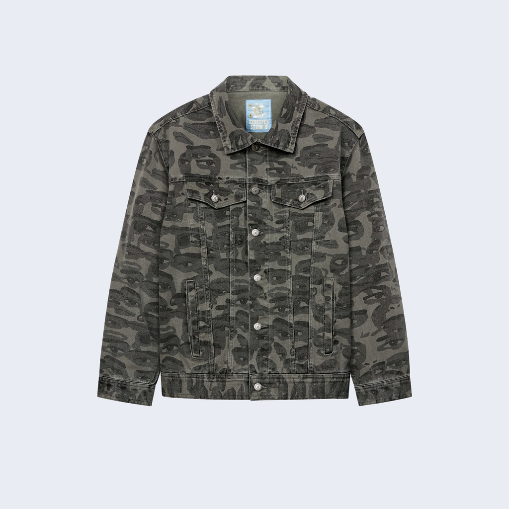 Face Camo Jacket Black