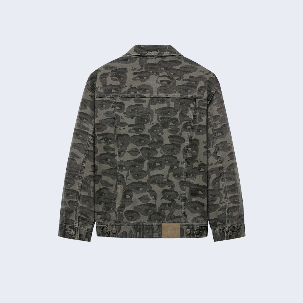 Face Camo Jacket Black