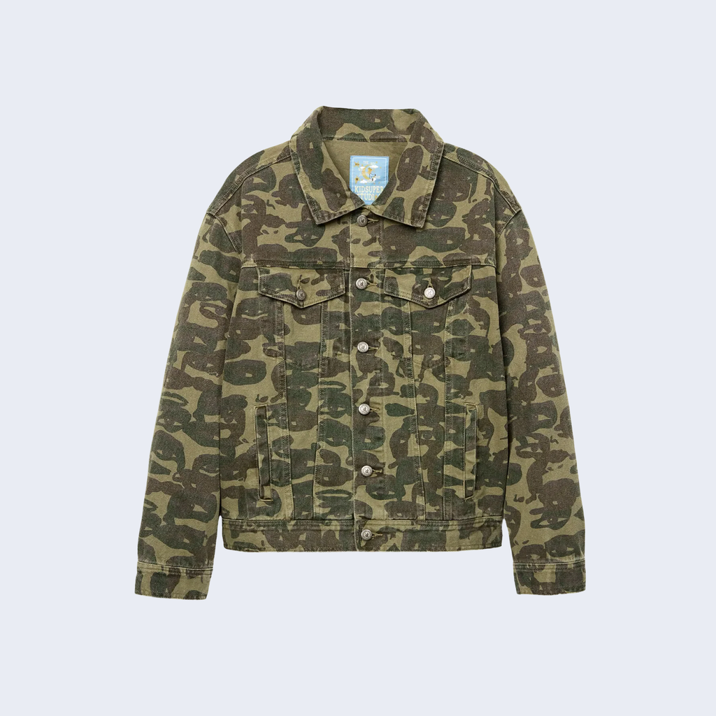 Face Camo Jacket Dark Green