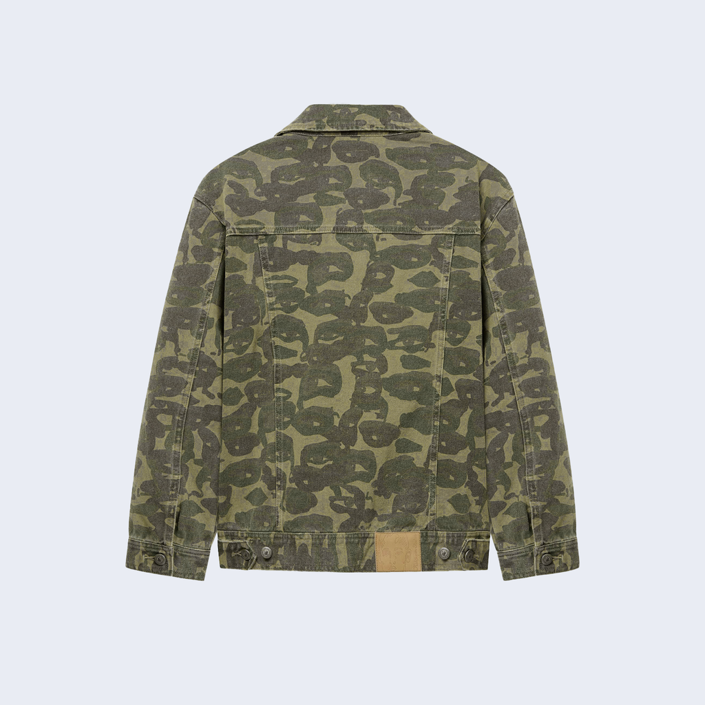 Face Camo Jacket Dark Green