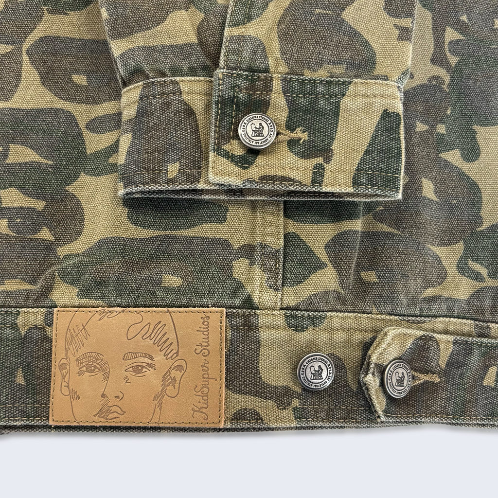Face Camo Jacket Dark Green