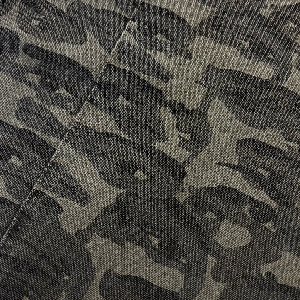 Face Camo Wide Leg Jeans Black