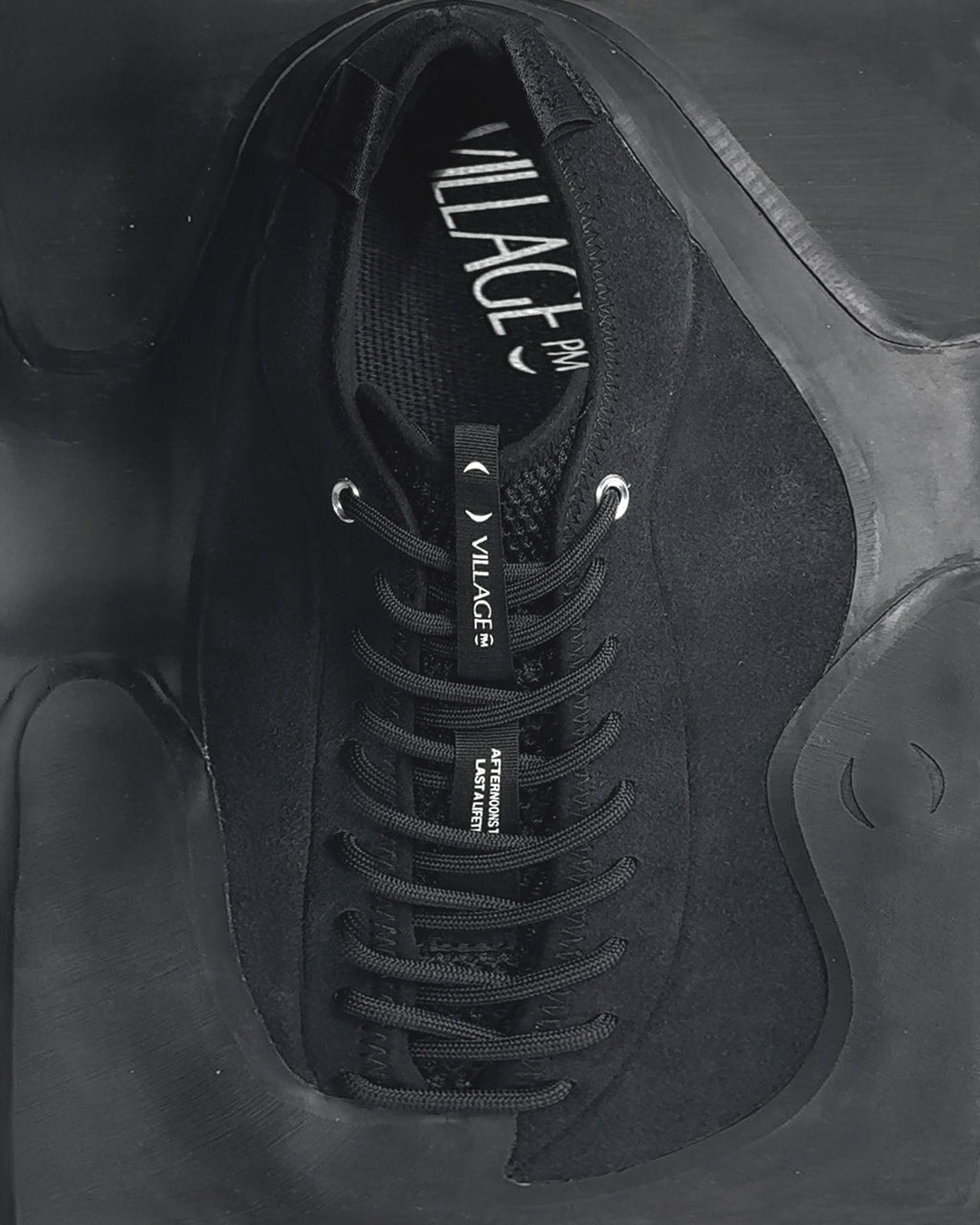 1 PM Black Leather