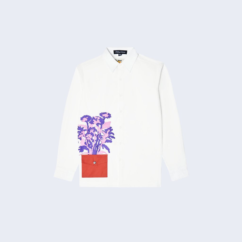 Flower Pot Shirt White