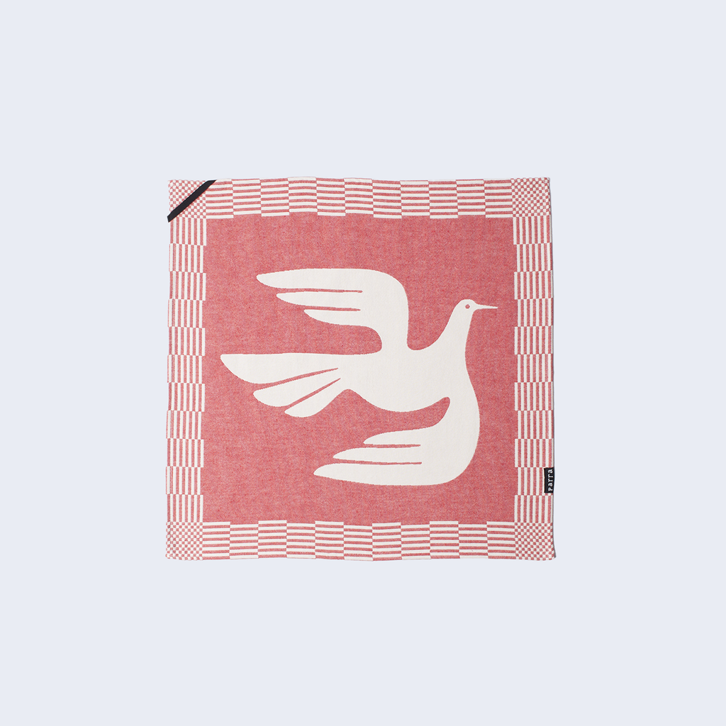 Infinite Kitchen Bird Towel Set Red