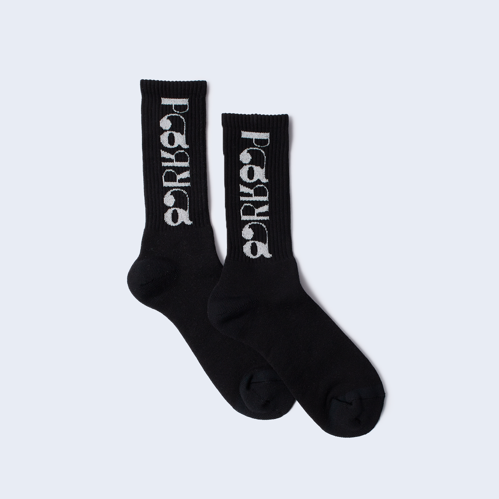 Tokyo Logo Crew Socks Black