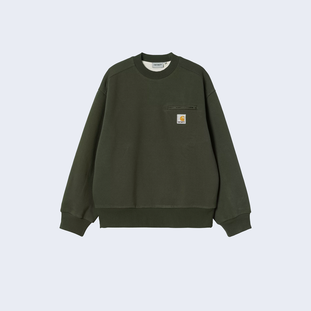 Detroit Sweatshirt Olive Stone Washed