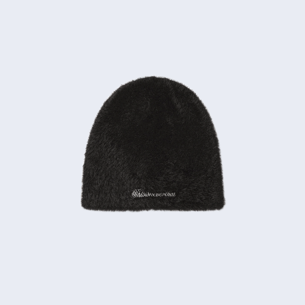 Shaggy No Cuff Beanie Off Black