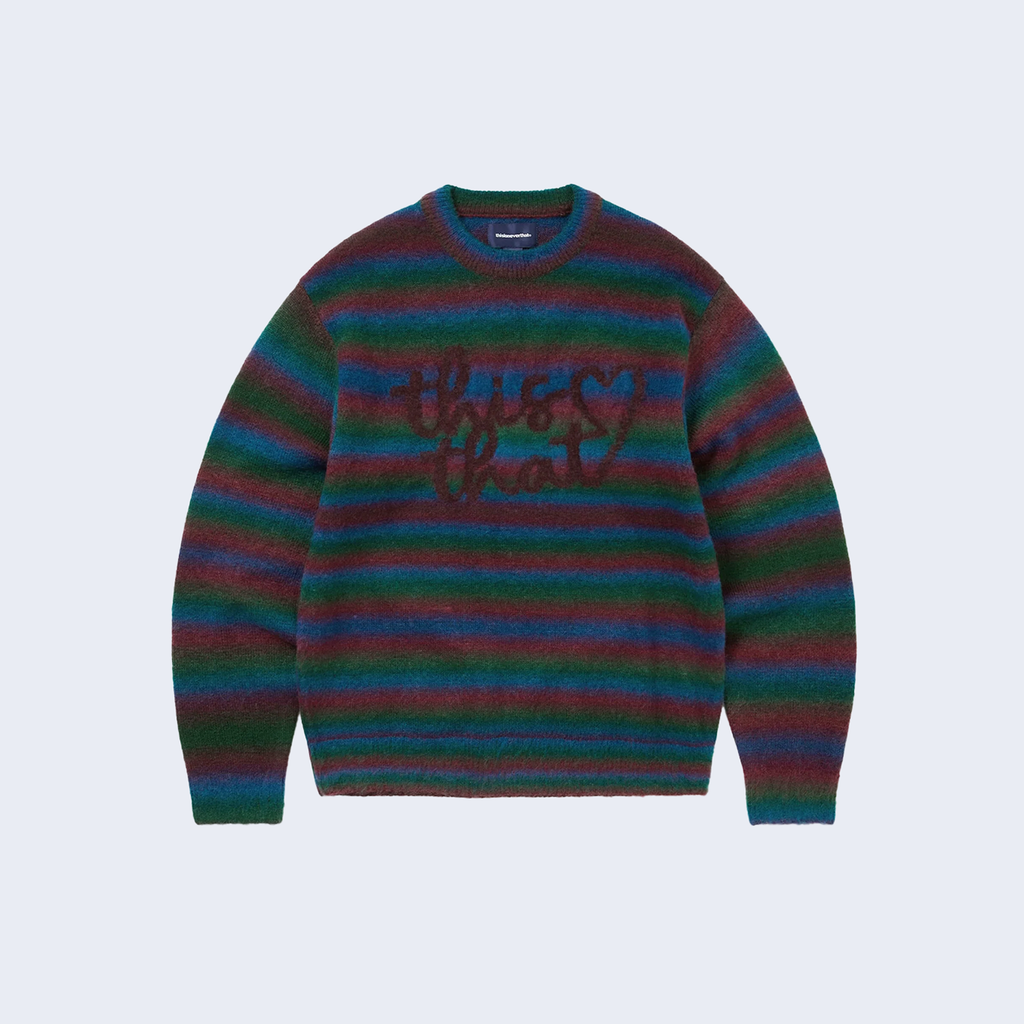 Heart Logo Knit Sweater Multi