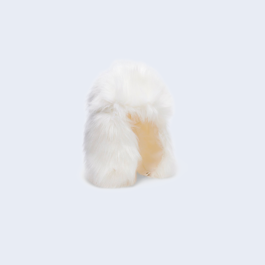 Faux Fur Hat White