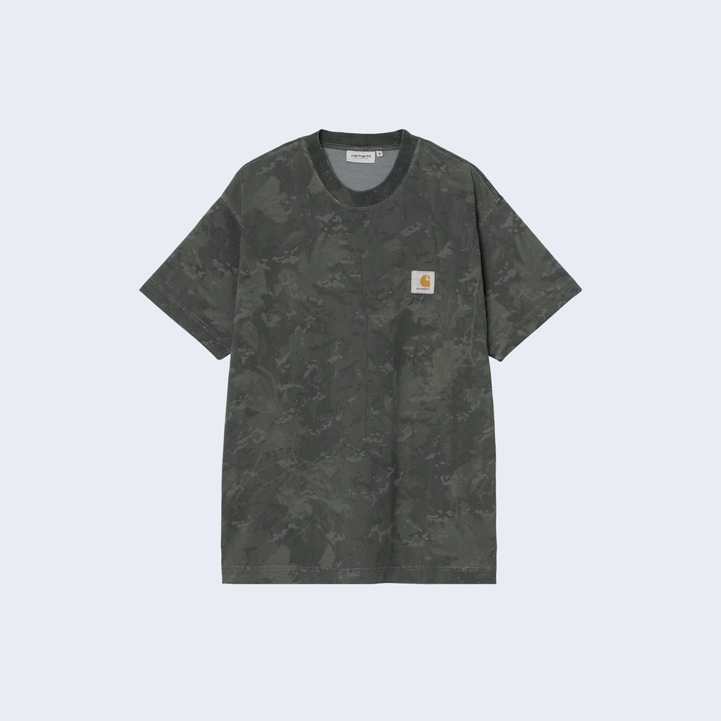 S/S Camo Combi T-Shirt Green / Graphite
