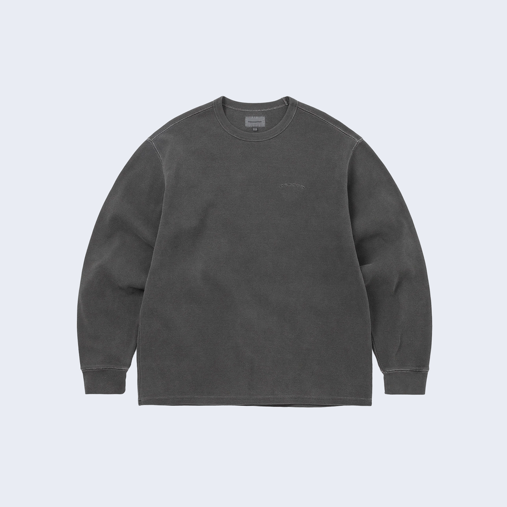 Waffle L/S Tee Charcoal