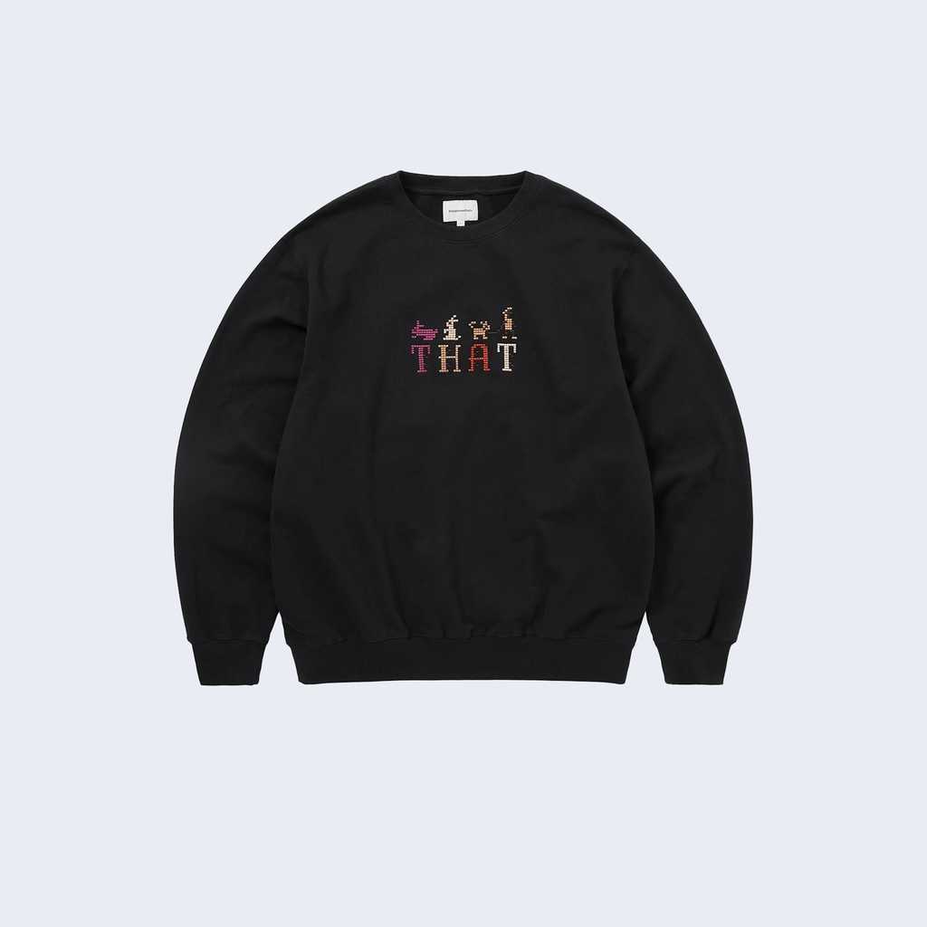 That Embroidered Crewneck Black