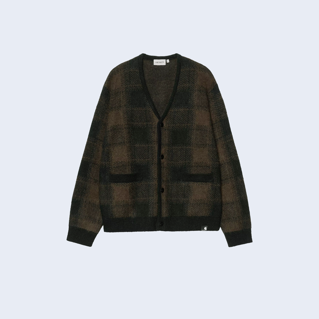 Everson Cardigan Everson Jacquard Black / Palisander