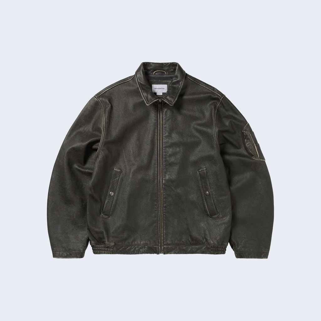 Flight Leather Jacket Black