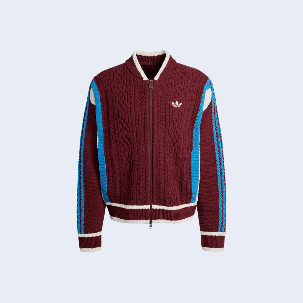 Cardigan Retro Remix Shadow Red / Off White / Ash Blue
