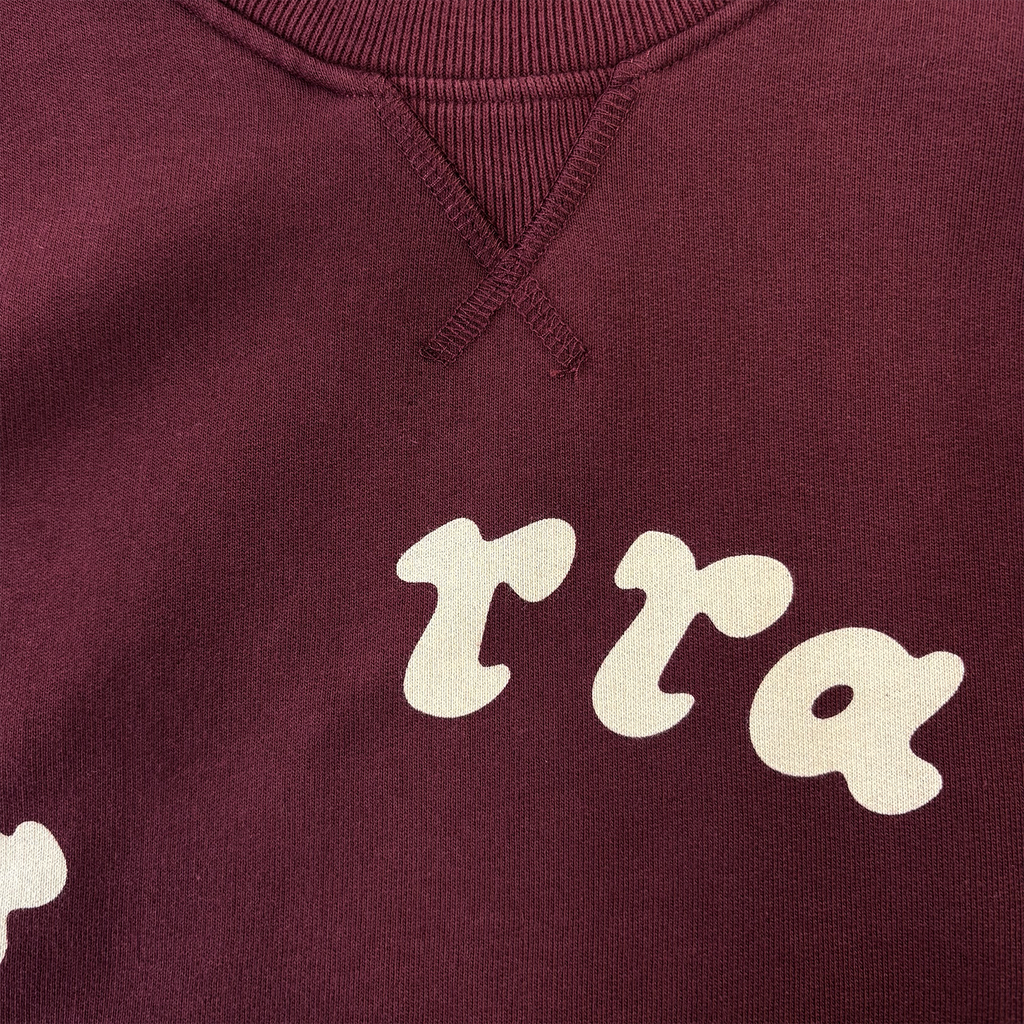 Gasoline Crewneck Sweatshirt Dark Burgundy