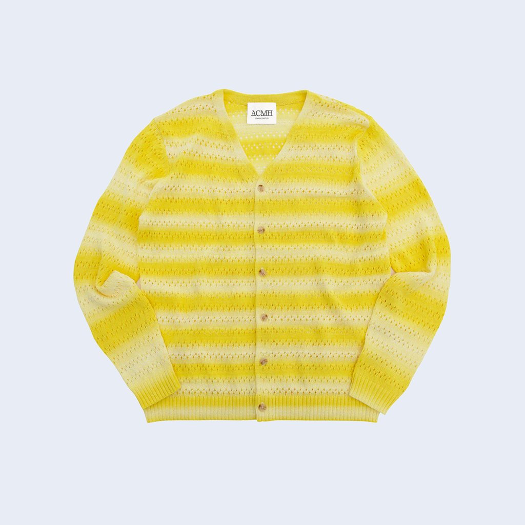 Frank Cardigan Acid Yellow Gradient
