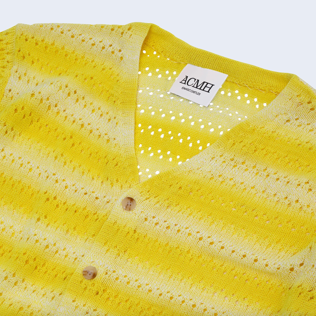 Frank Cardigan Acid Yellow Gradient