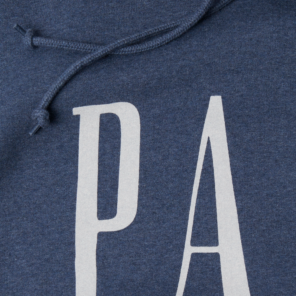 Gapped Hooded Sweatshirt Blue
