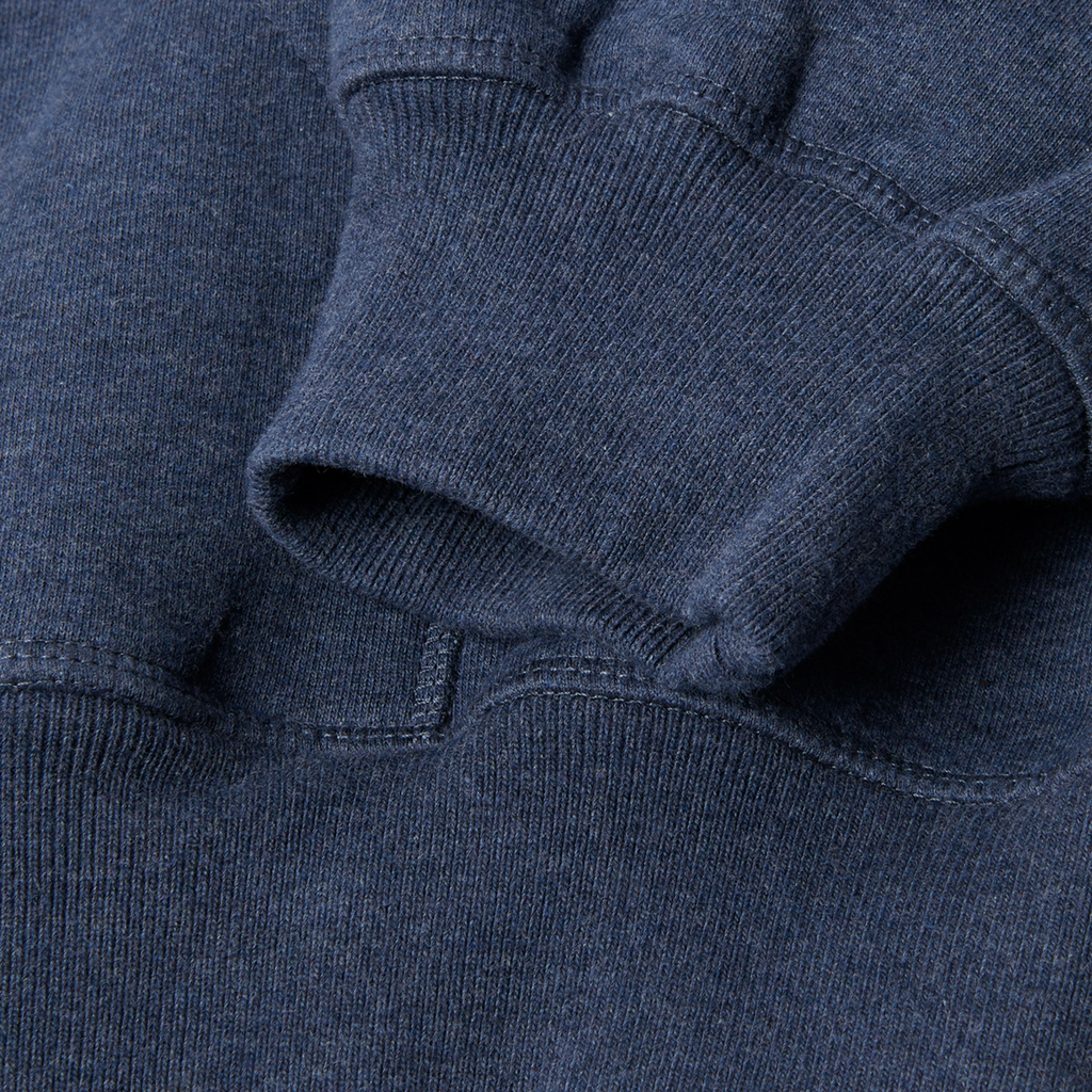 Gapped Hooded Sweatshirt Blue
