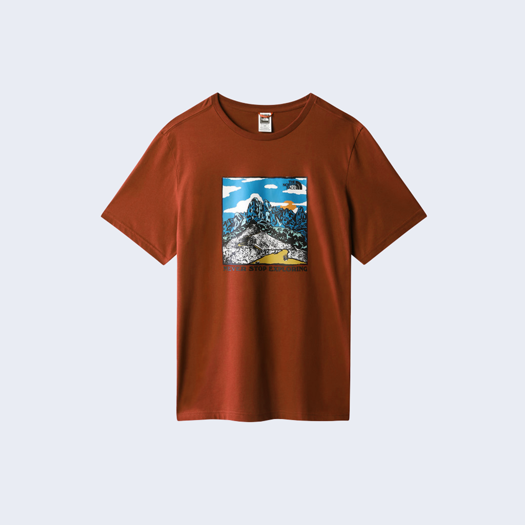 S/S Graphic Tee Brandy Brown