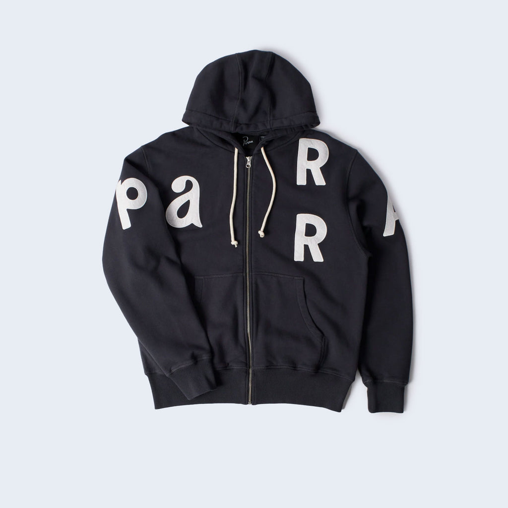 Word Salad Zip Hooded Sweatshirt Dark Navy